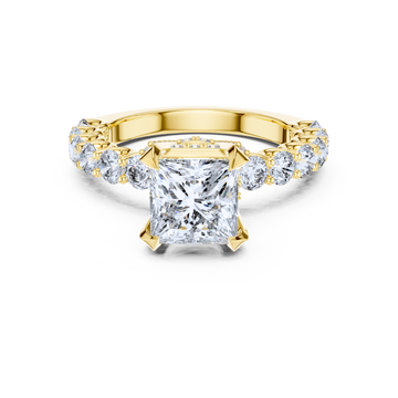 Imperial Crown Princess-Cut Ring