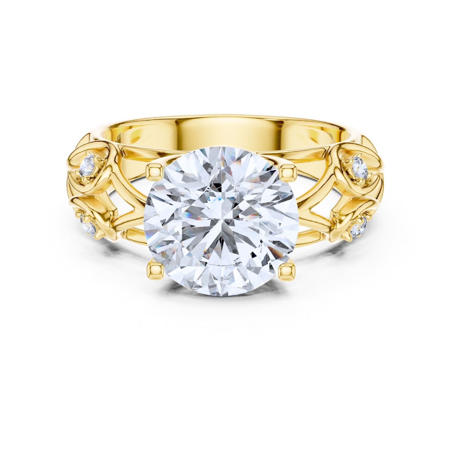 Nature-Inspired Diamond Ring