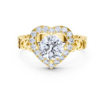 Heart-Inspired Diamond Ring