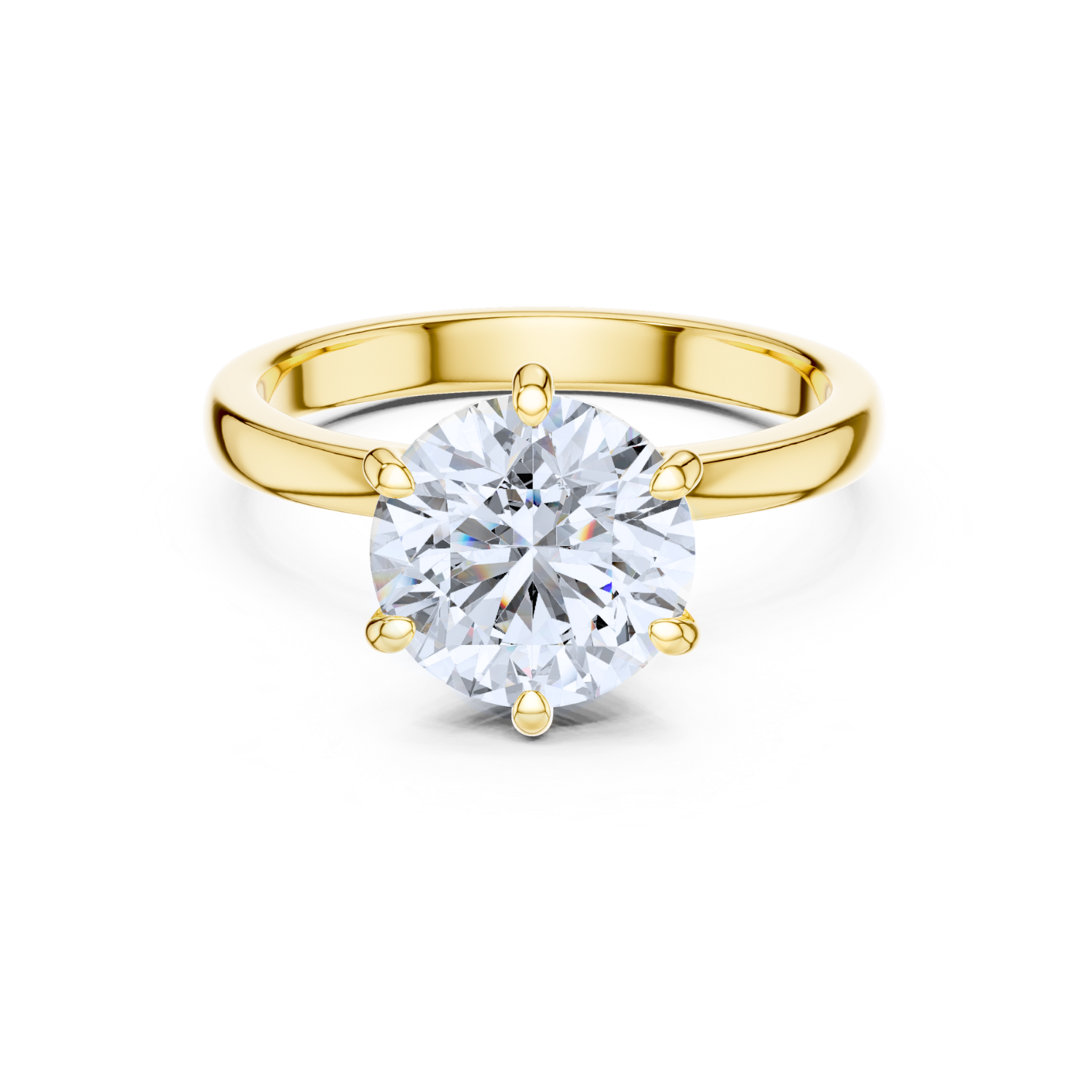 Hidden Halo Solitaire Ring