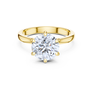 Hidden Halo Solitaire Ring