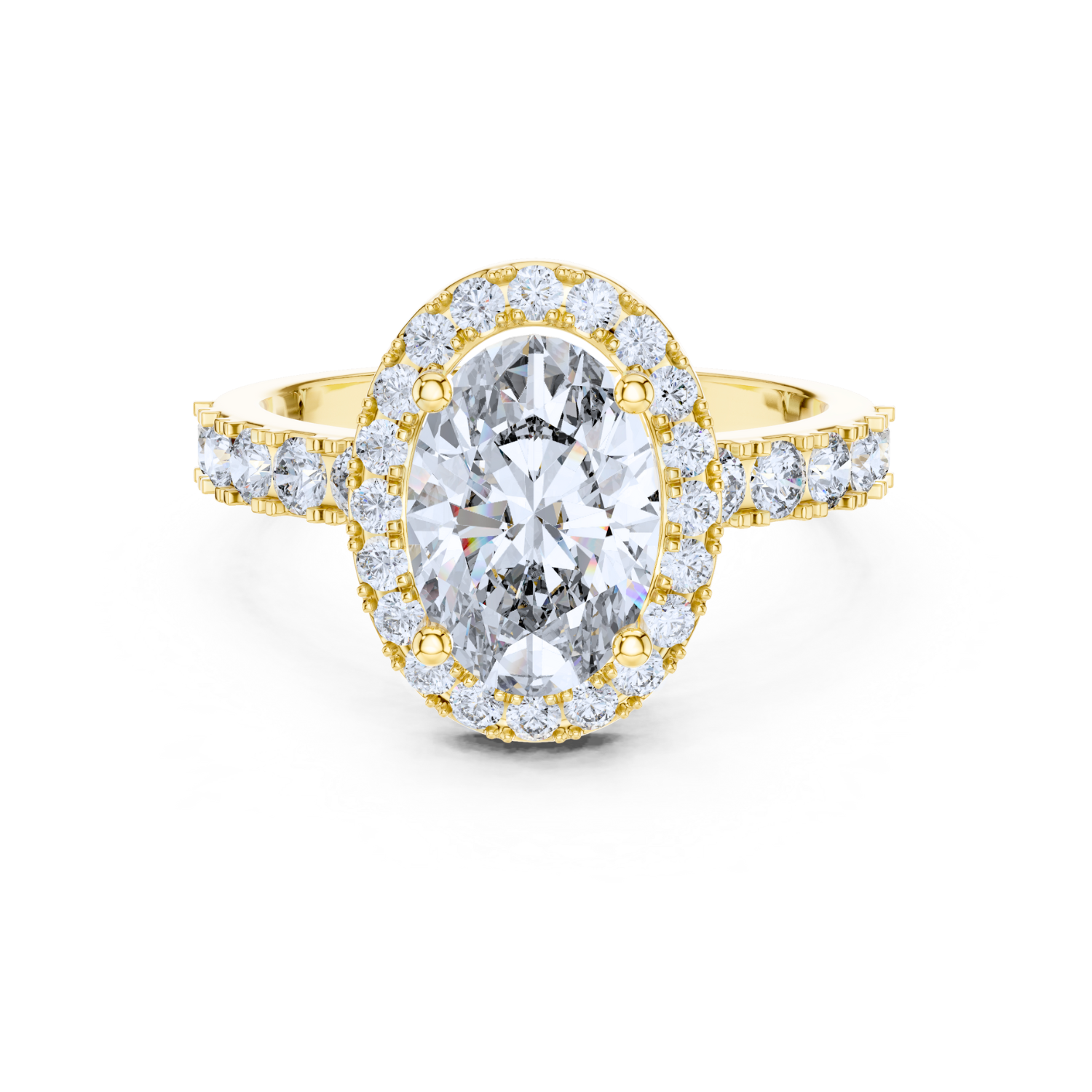 Gilded Grace Halo Ring