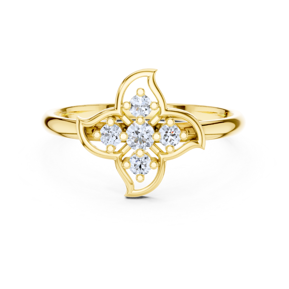 Enchanted Petal Diamond Ring