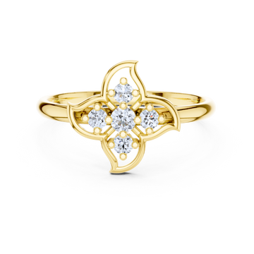 Enchanted Petal Diamond Ring