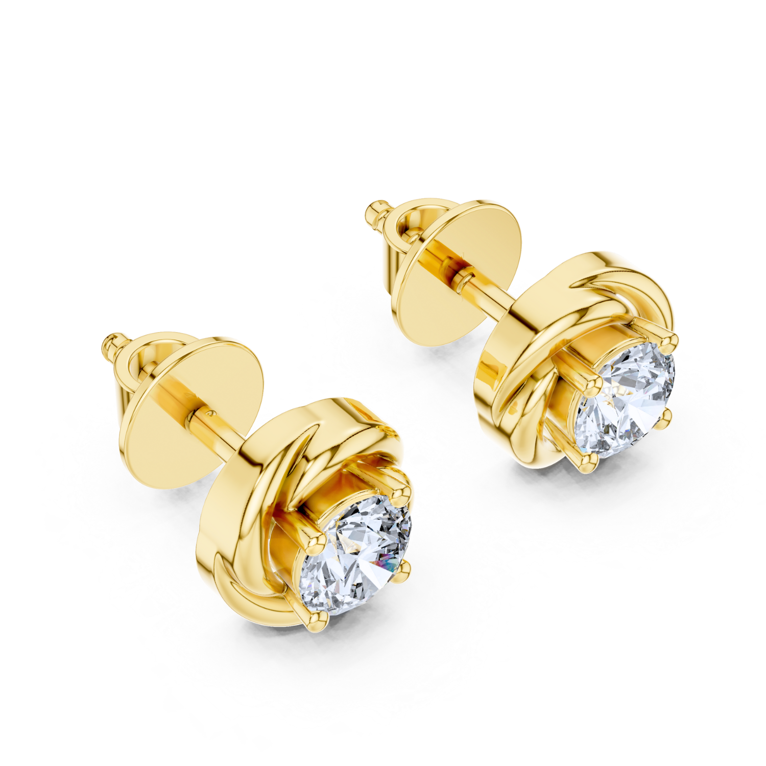 Enchanted Weave Diamond Studs
