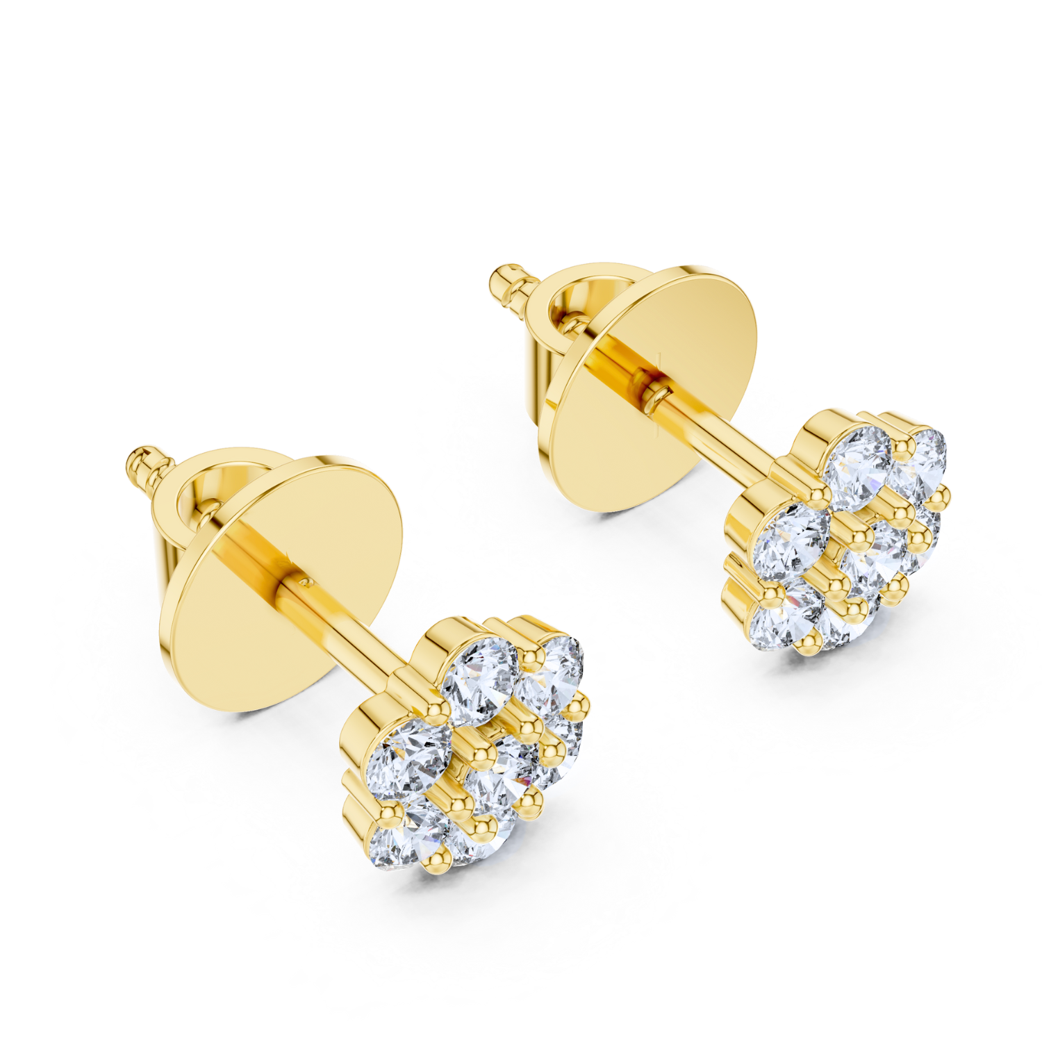 Celestial Bloom Diamond Studs