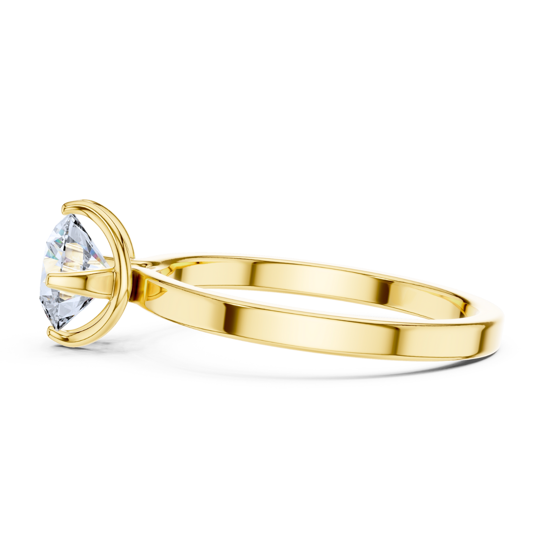 Vintage Milgrain Solitaire Ring