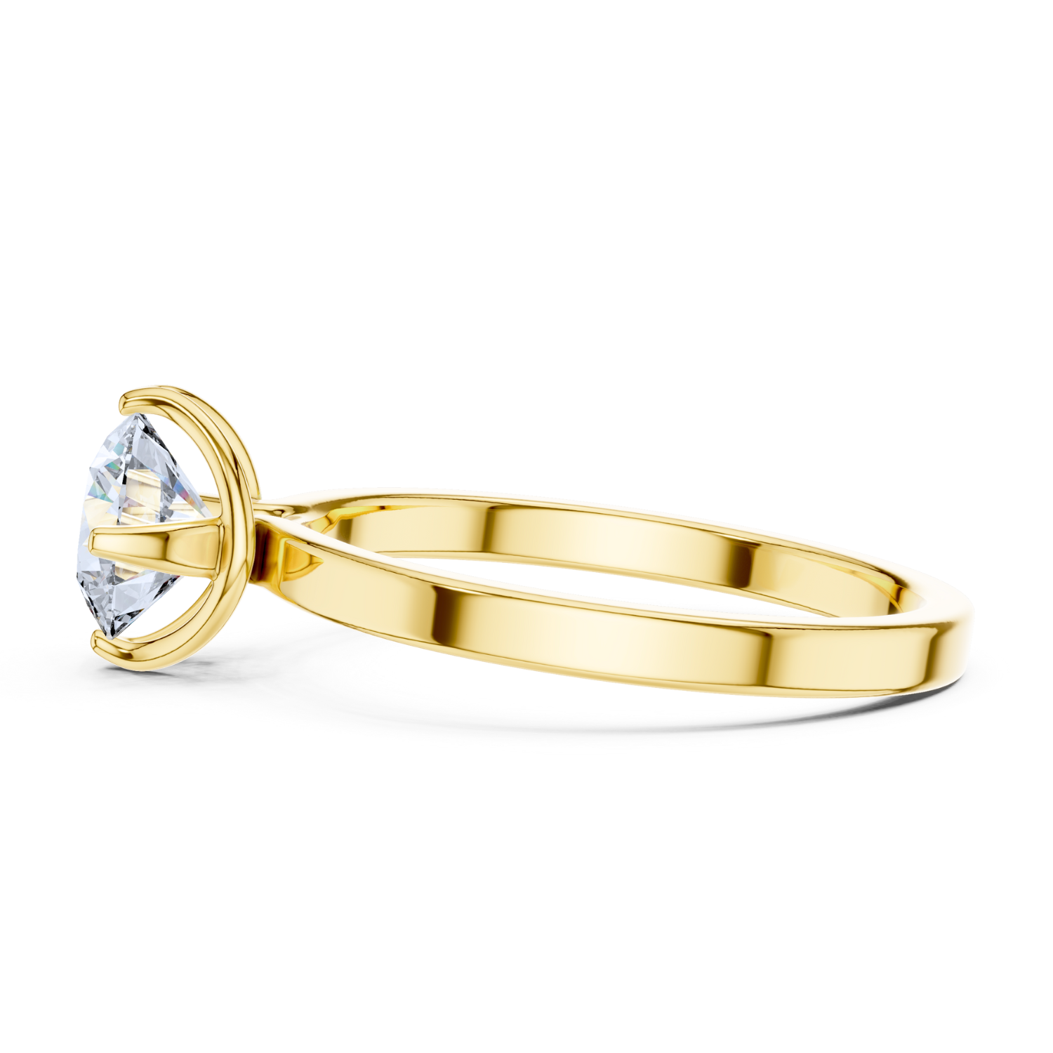 Vintage Milgrain Solitaire Ring