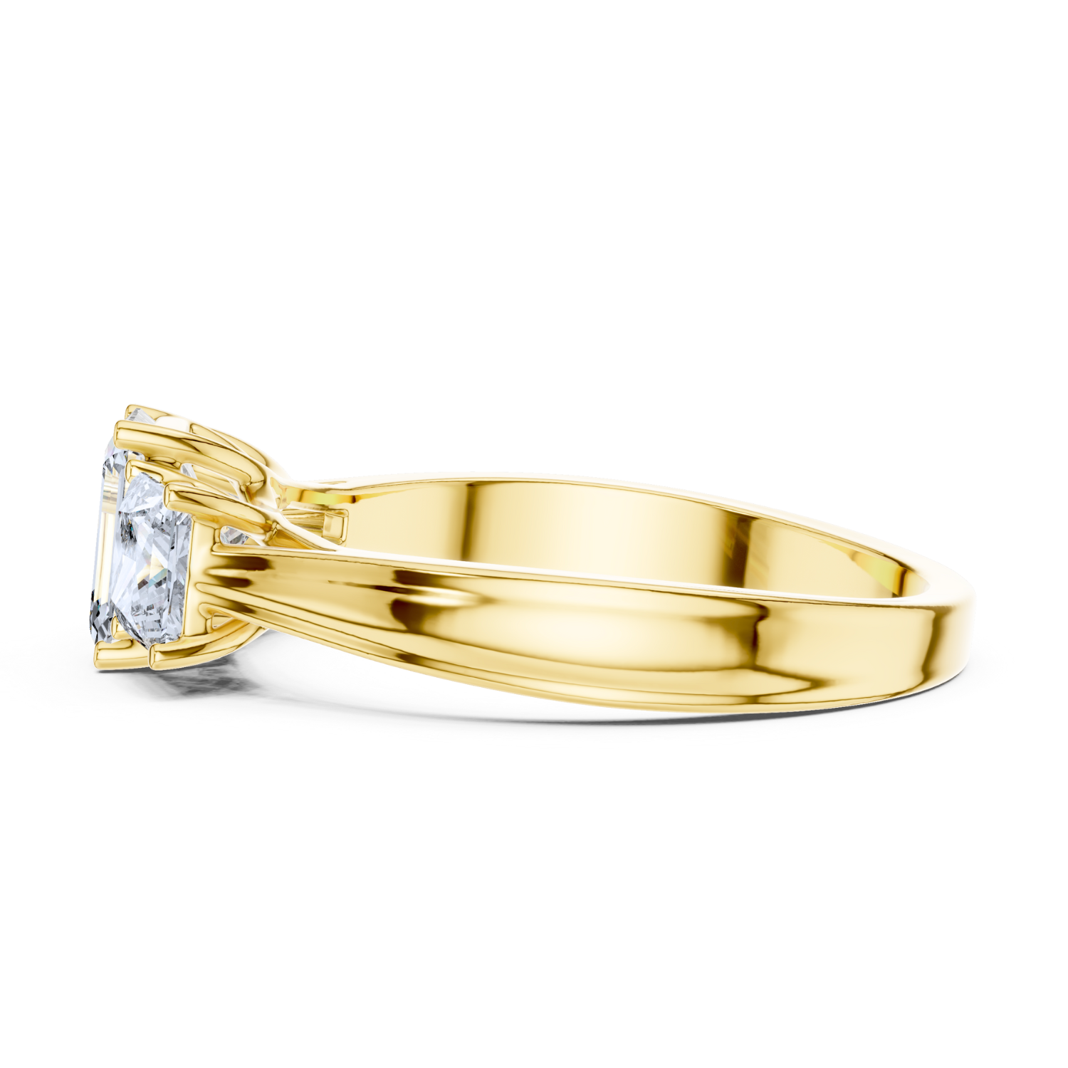 Trilogy Radiance Emerald-Cut Ring
