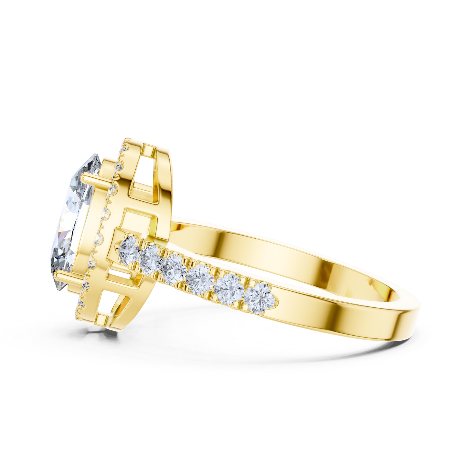 Vera Oval Halo Diamond Ring