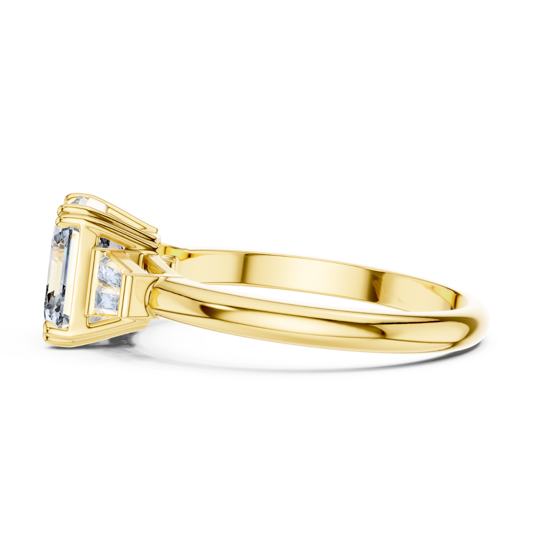 The Celestia Three-Stone Ring