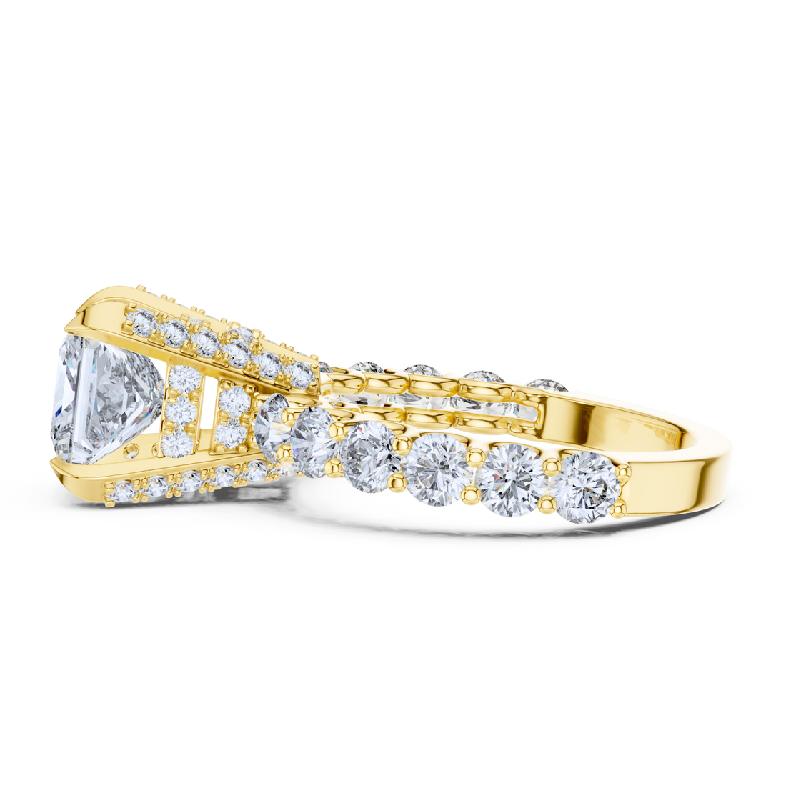 Imperial Crown Princess-Cut Ring