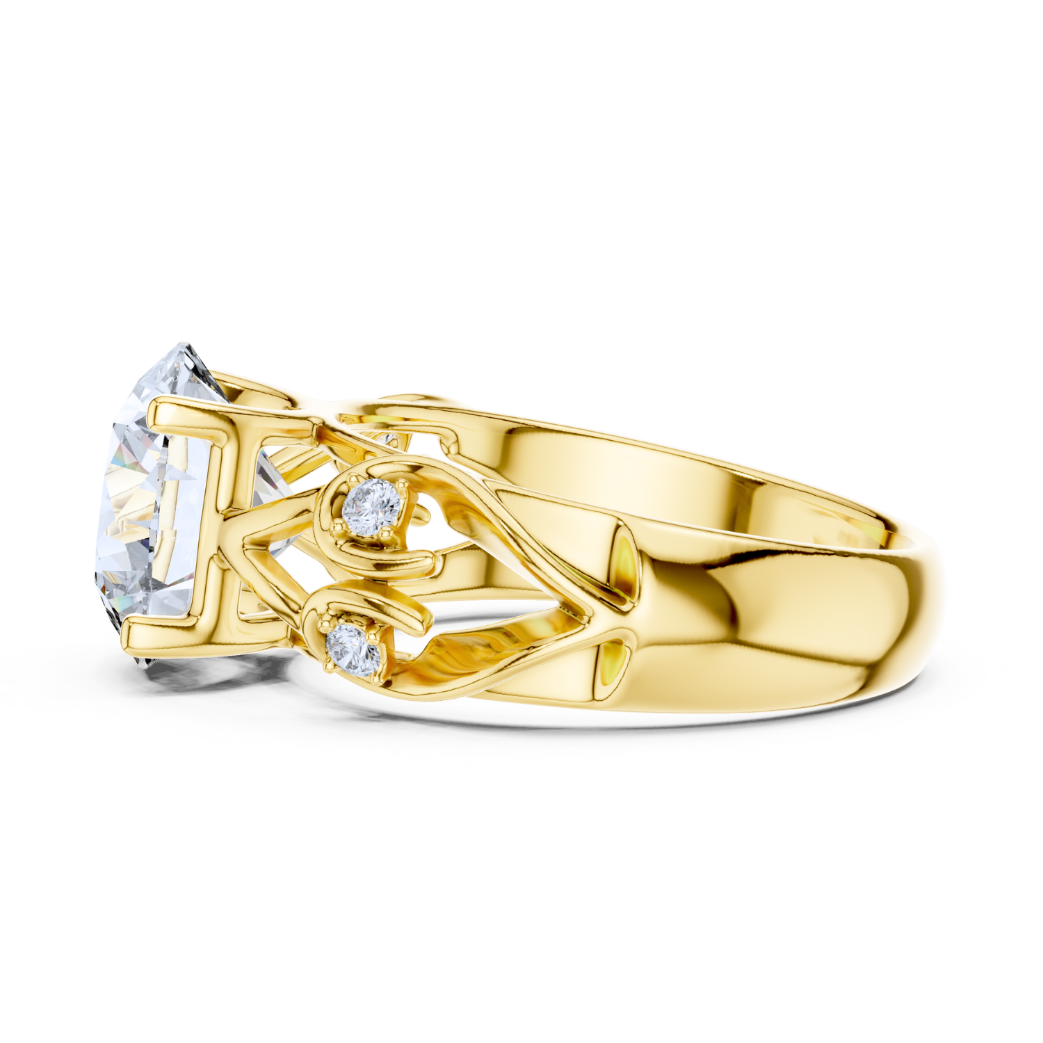 Nature-Inspired Diamond Ring