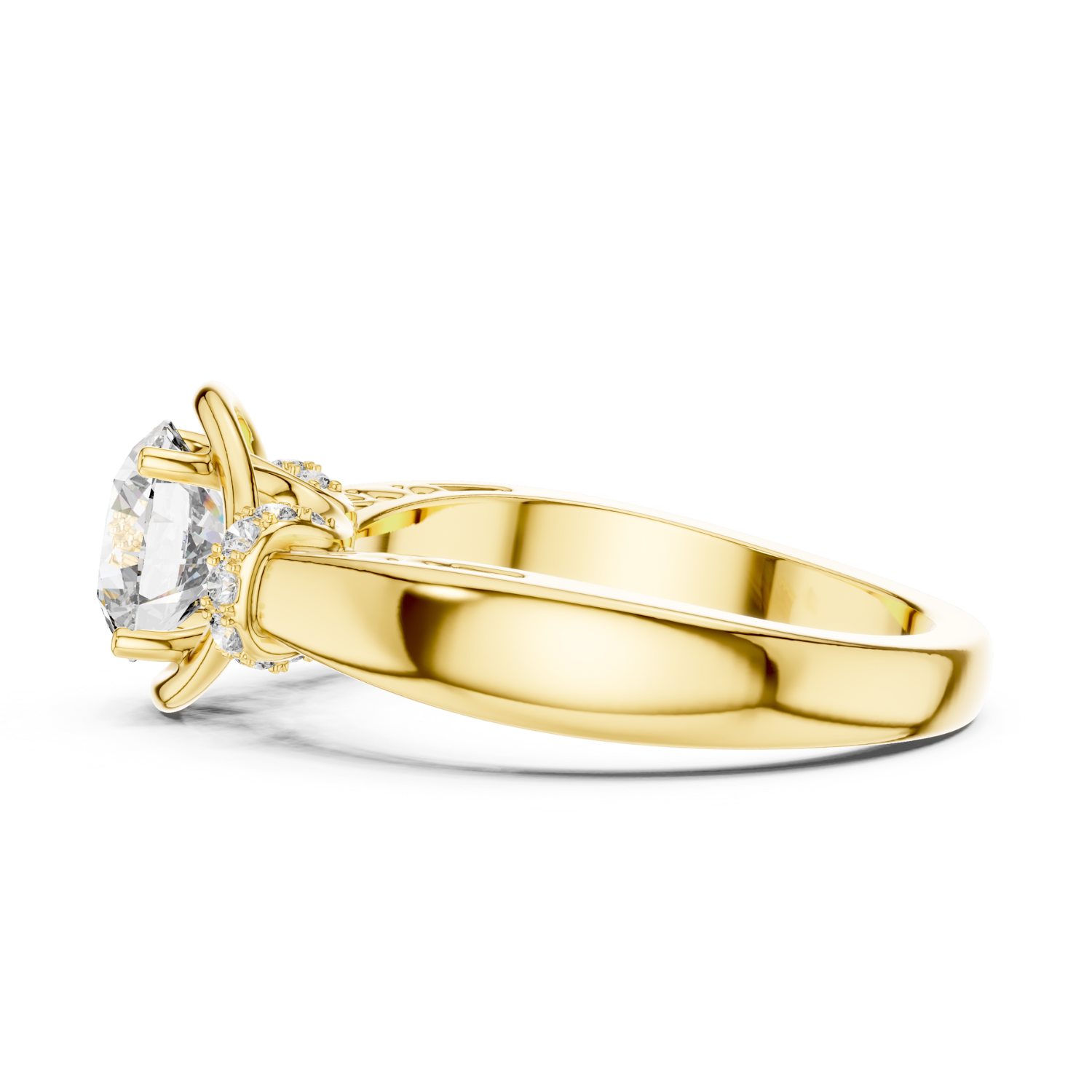 Twisted Filigree Diamond Ring