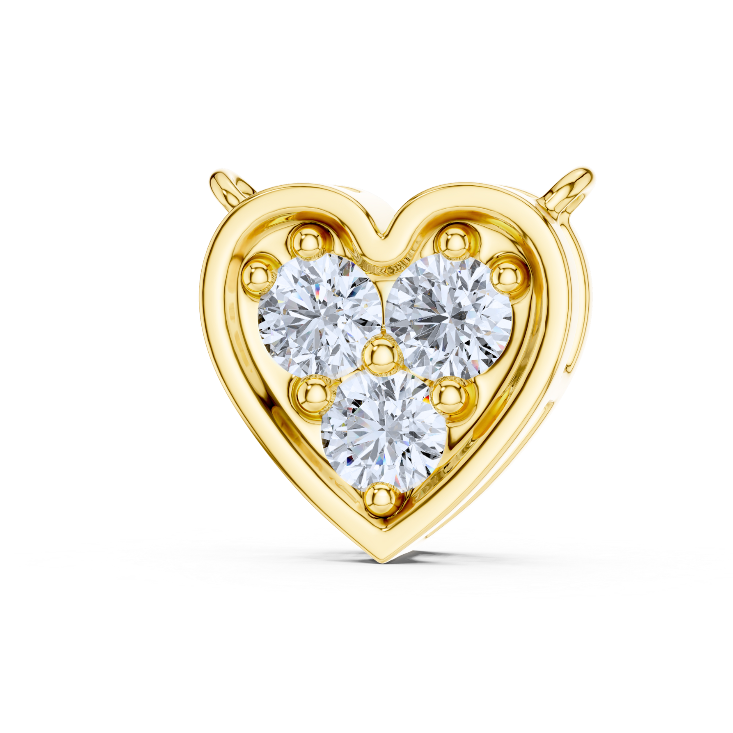 Pave Heart Diamond Pendant