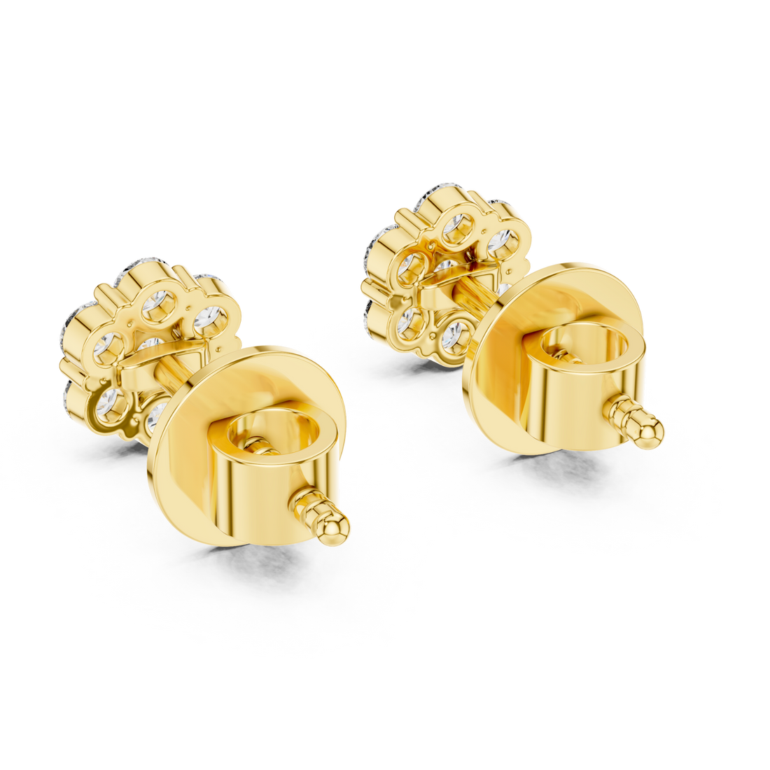 Celestial Bloom Diamond Studs
