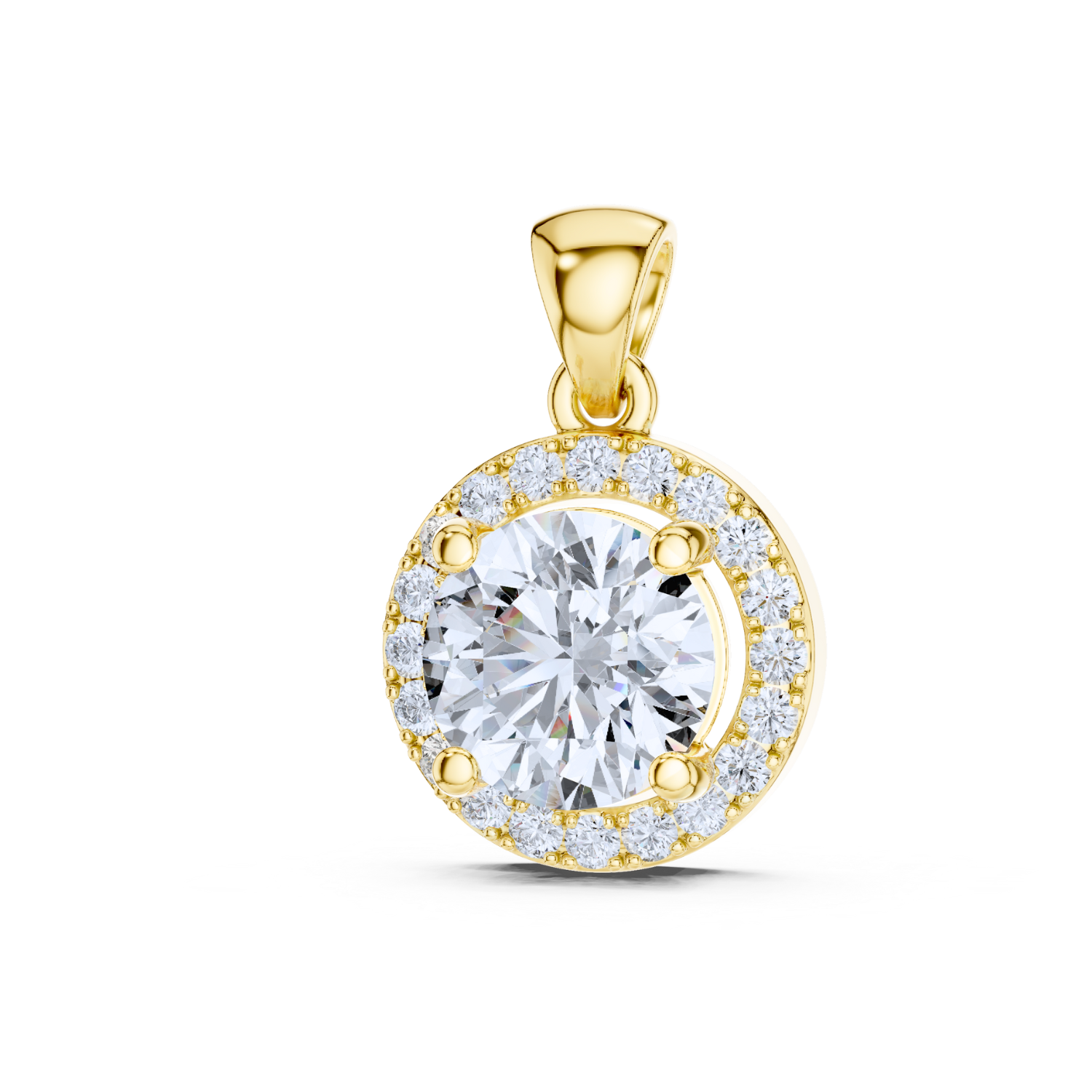 Celestial Halo Diamond Pendant