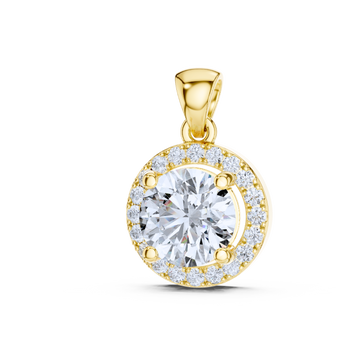 Celestial Halo Diamond Pendant