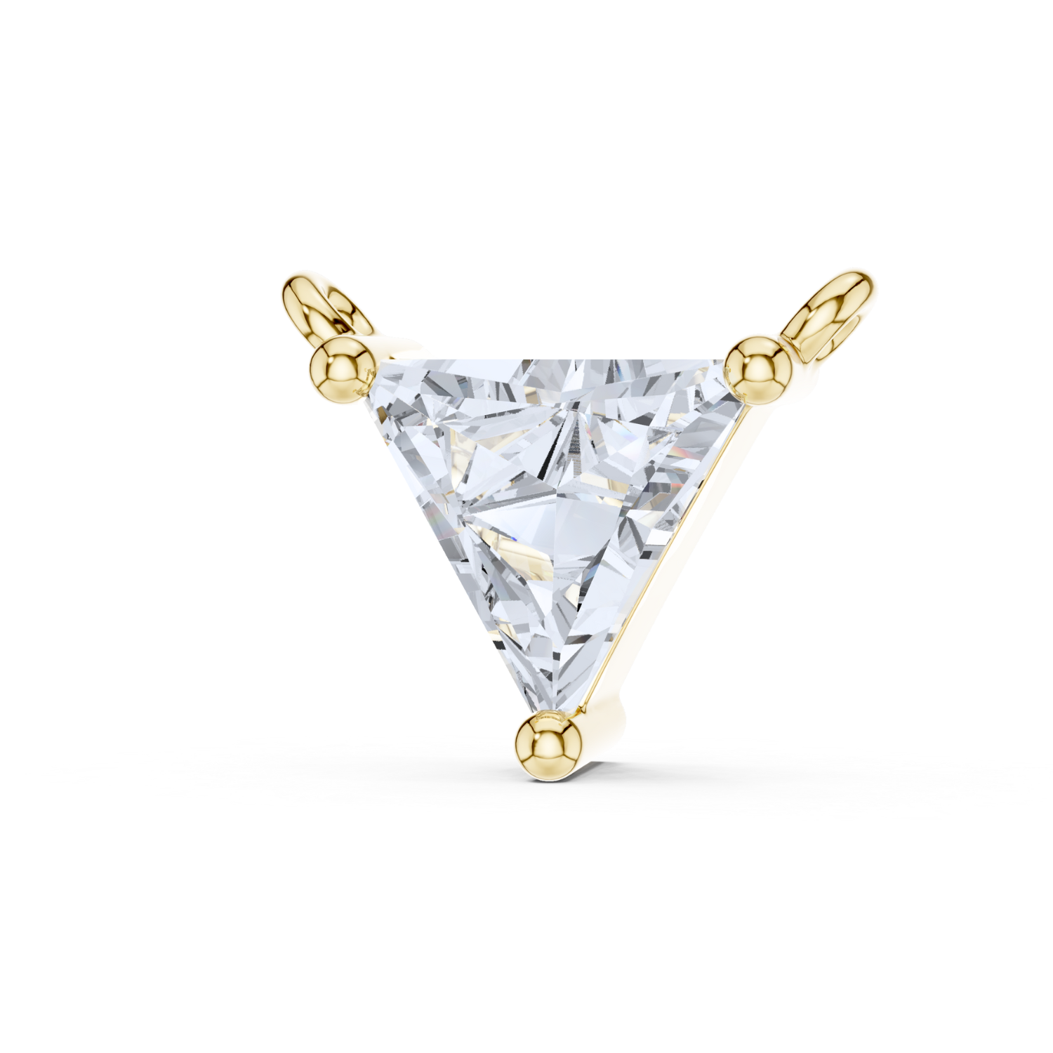 V-Shaped Diamond Pendant
