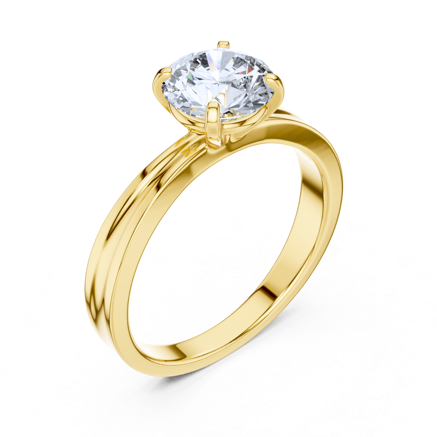 Lustrous Grace  Solitaire Ring