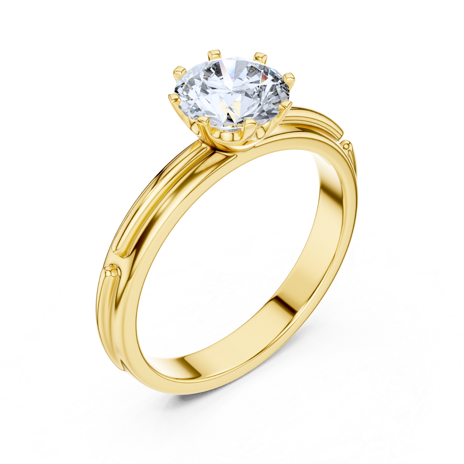 Classic Elegance 8-Prong Solitaire Ring