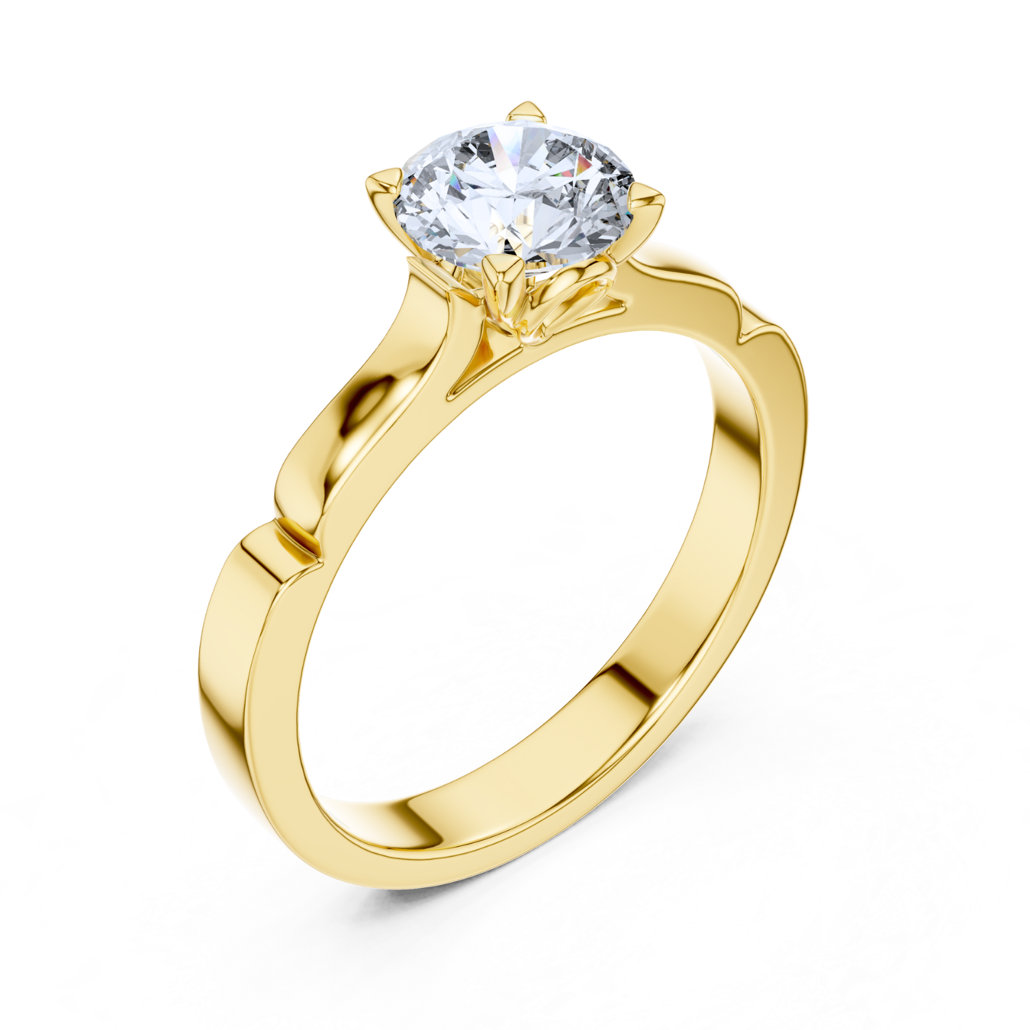 Radiant Diamond Solitaire Ring