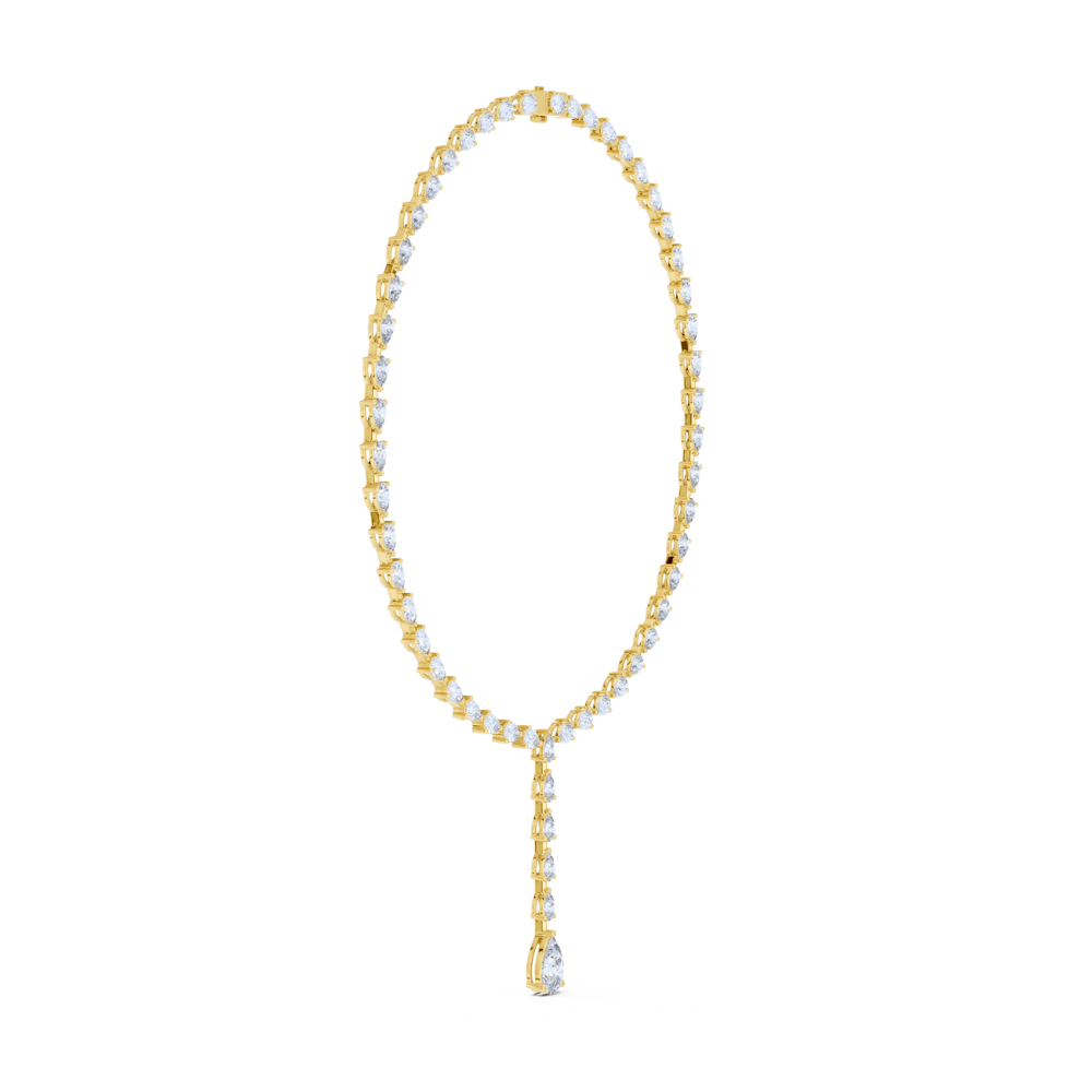 Elara Pear-Cut Drop Necklace