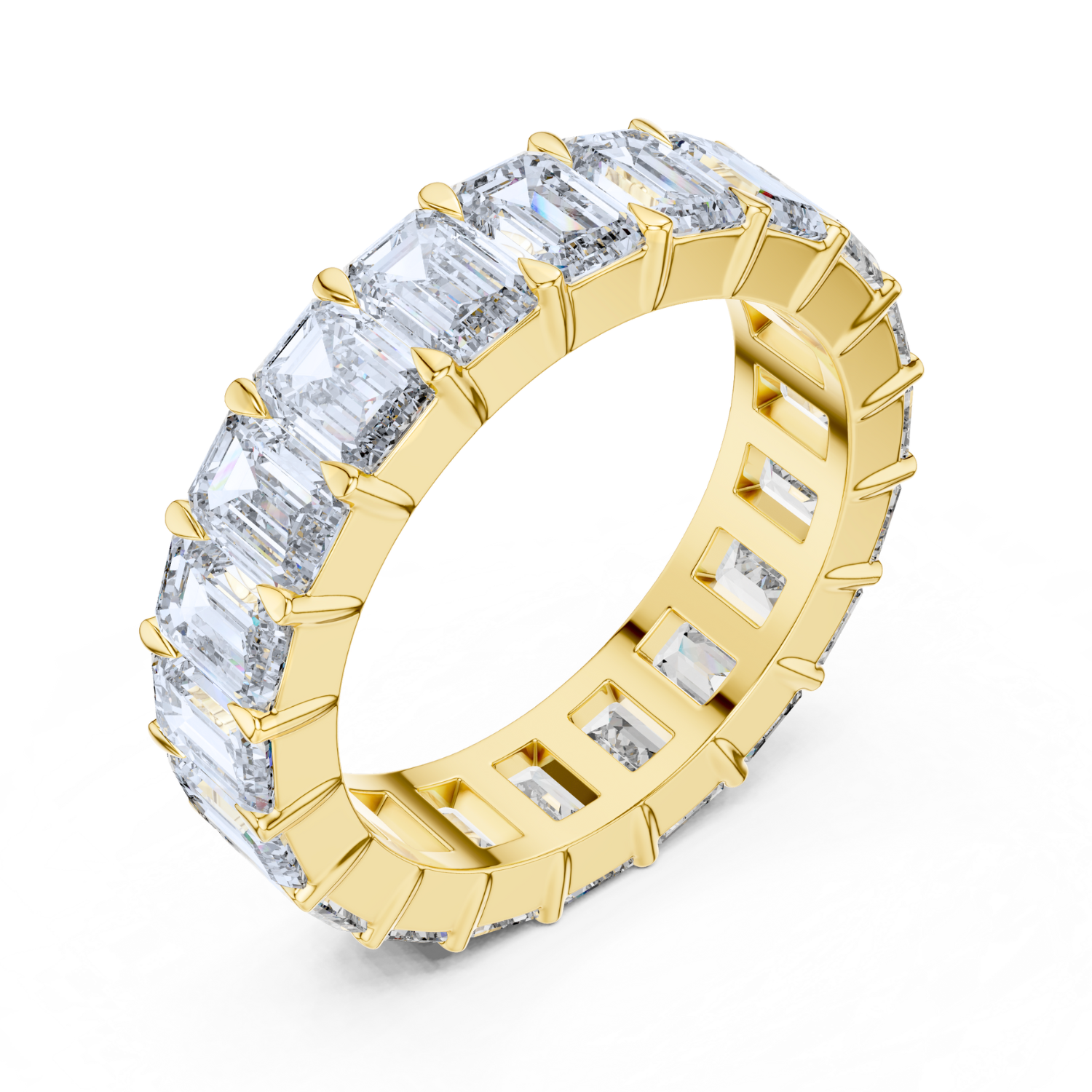 Emerald-Cut Diamond Eternity Band