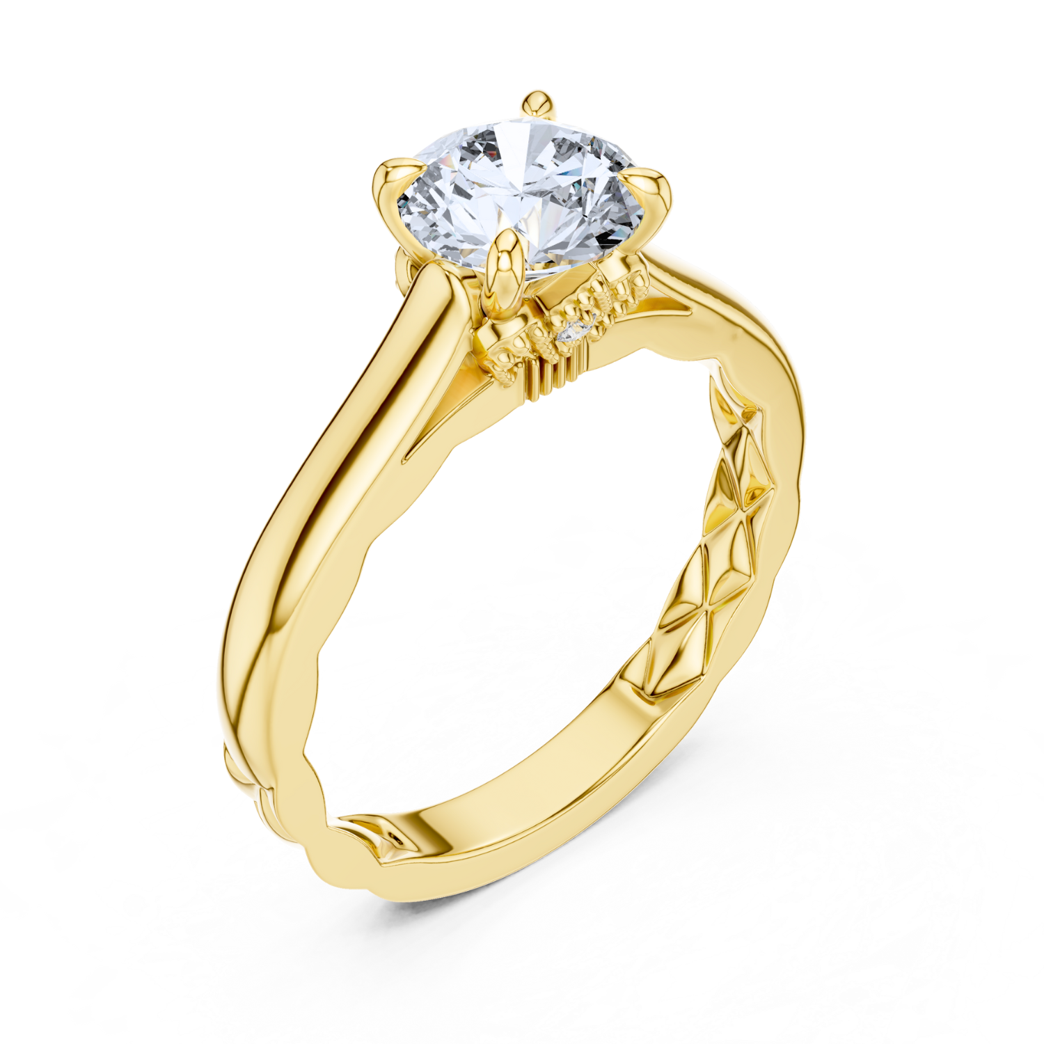 Vintage-Inspired Solitaire Ring