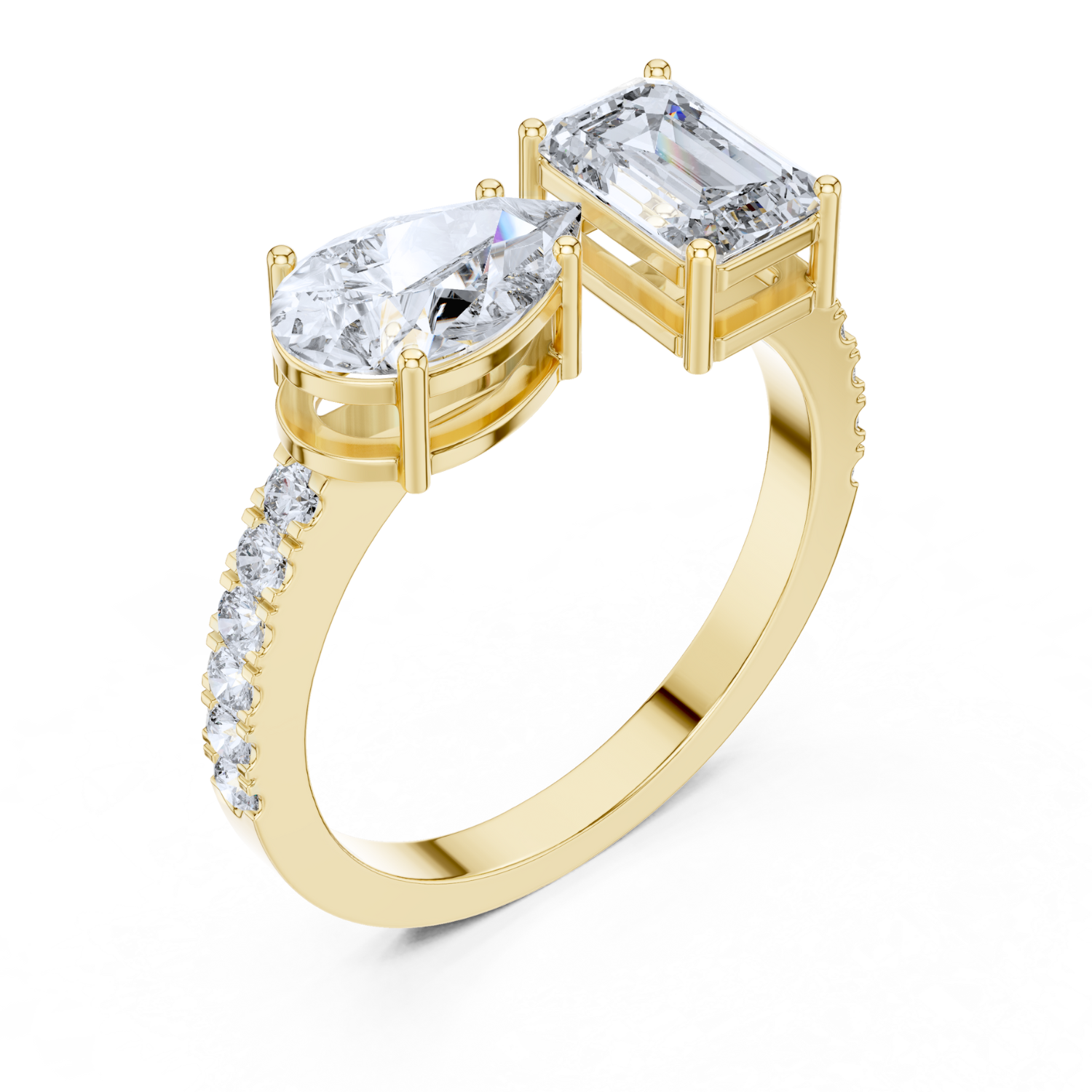 Dual-Cut Diamond Ring