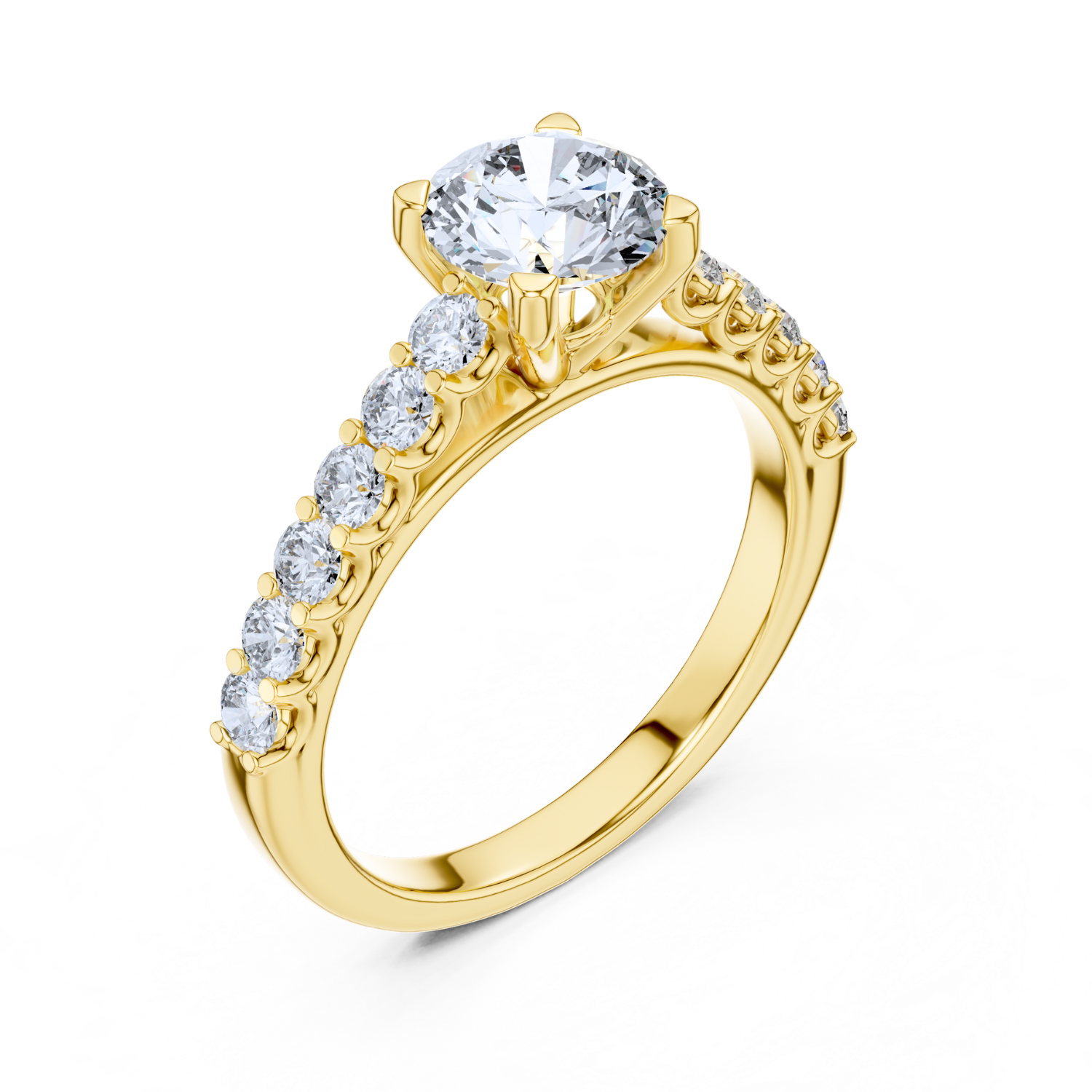 Classic Pave Diamond Ring