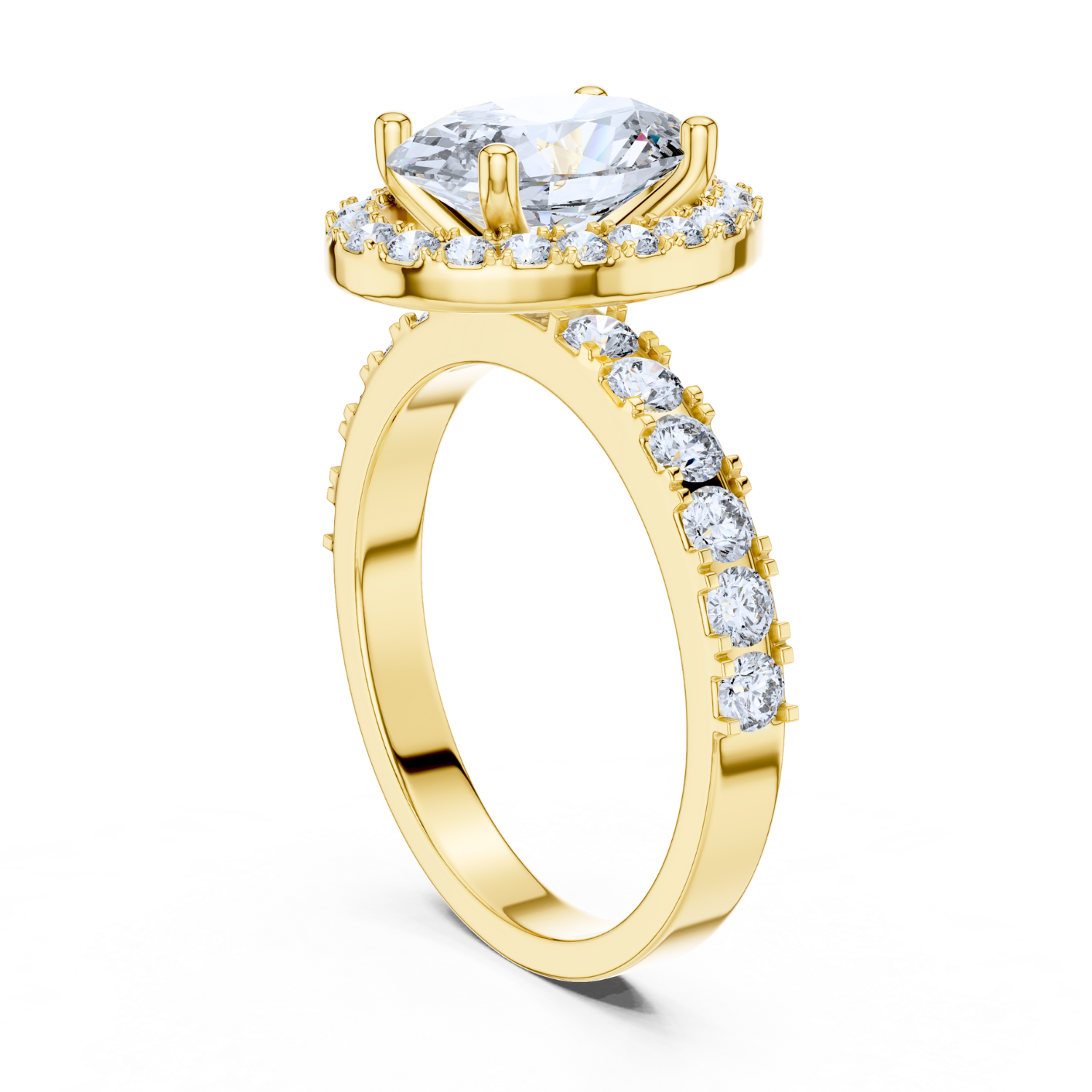 Gilded Grace Halo Ring