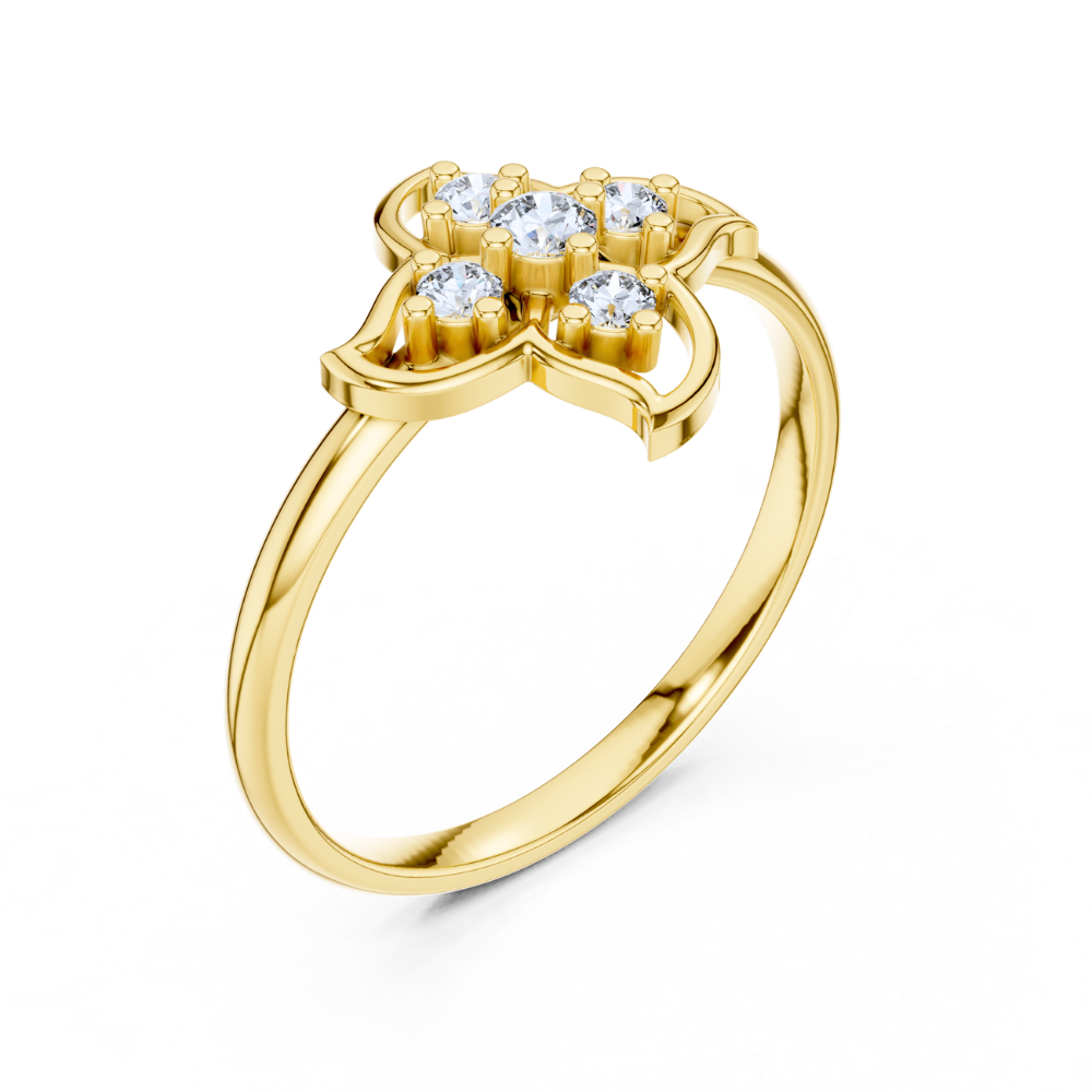 Enchanted Petal Diamond Ring