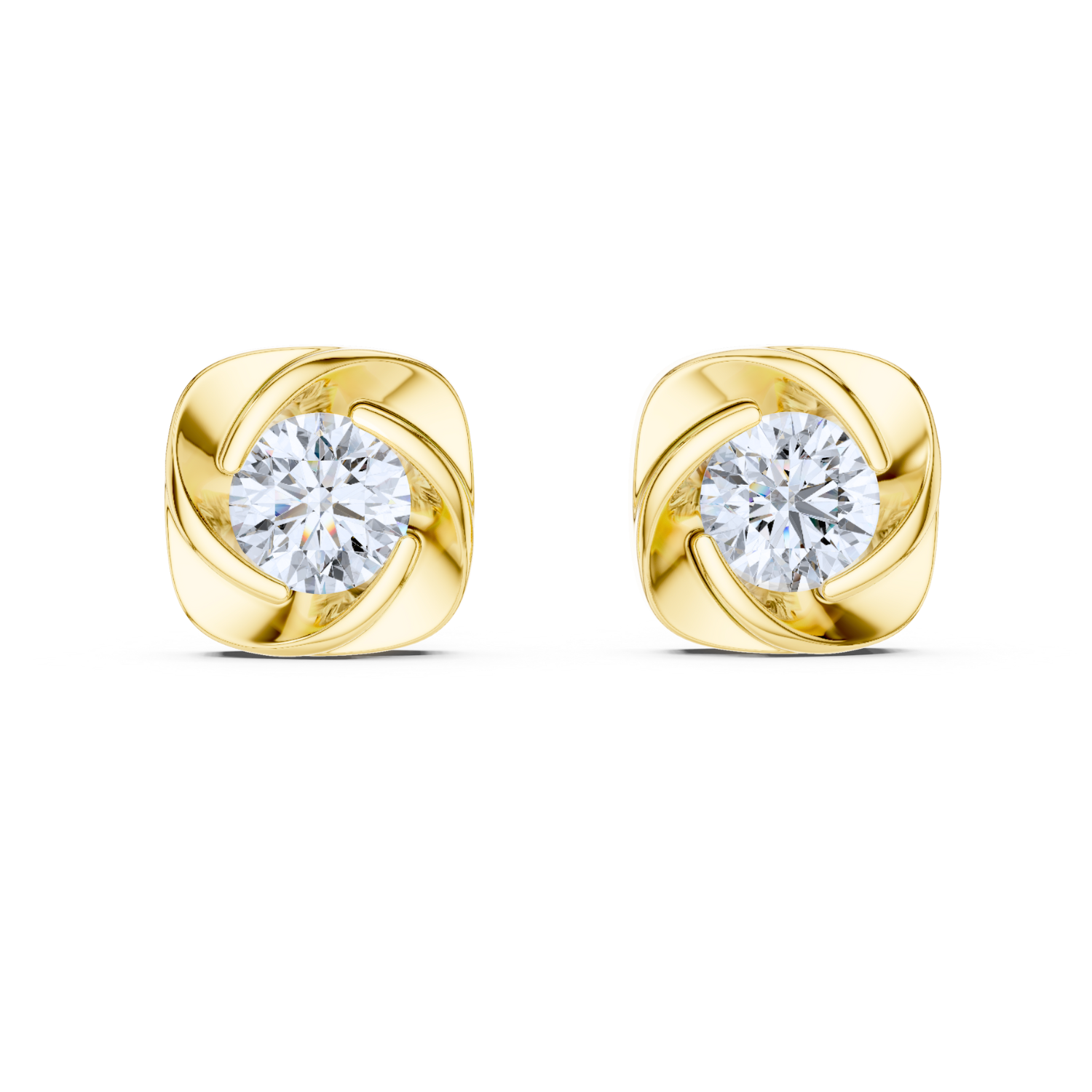 Blooming Aura Diamond Studs
