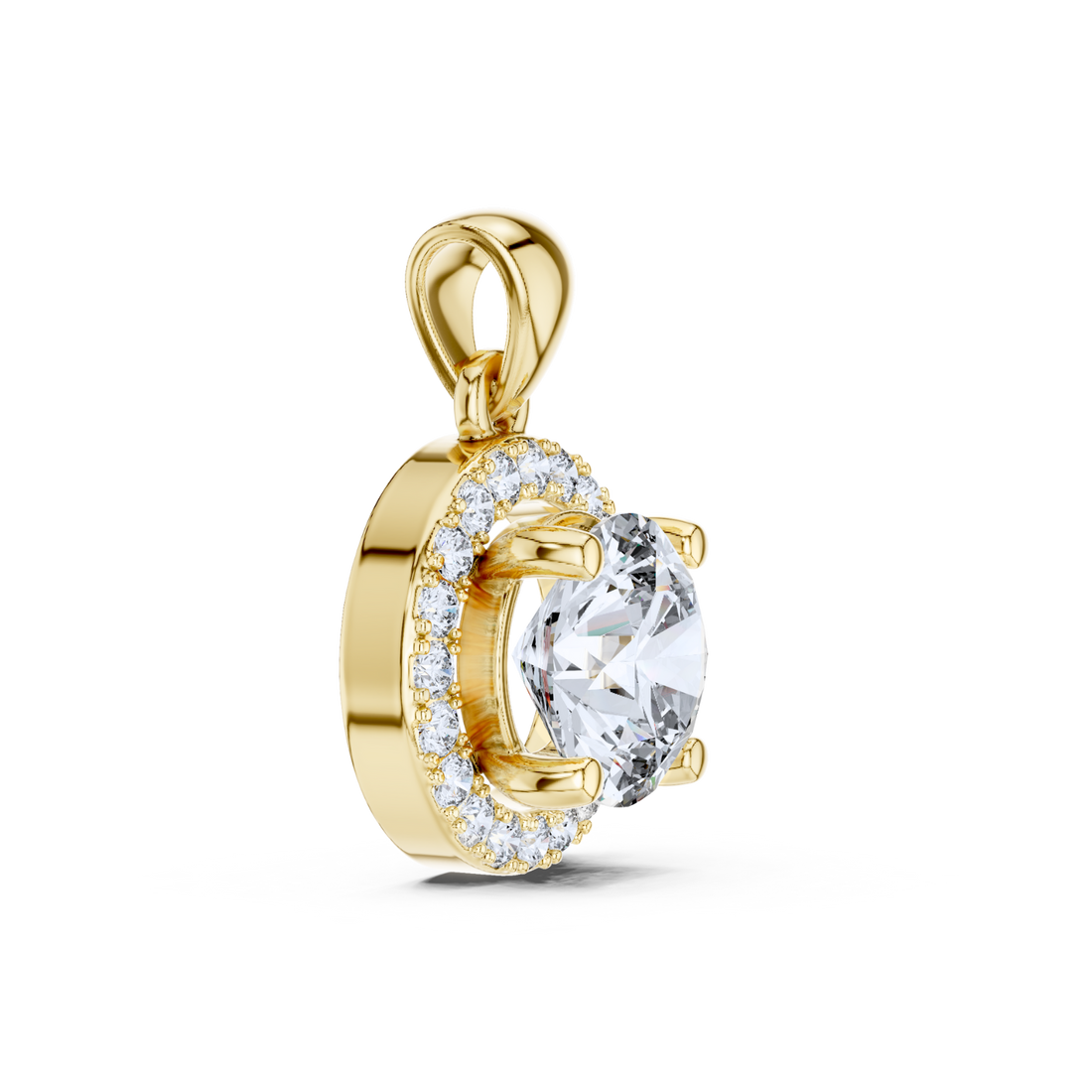 Celestial Halo Diamond Pendant