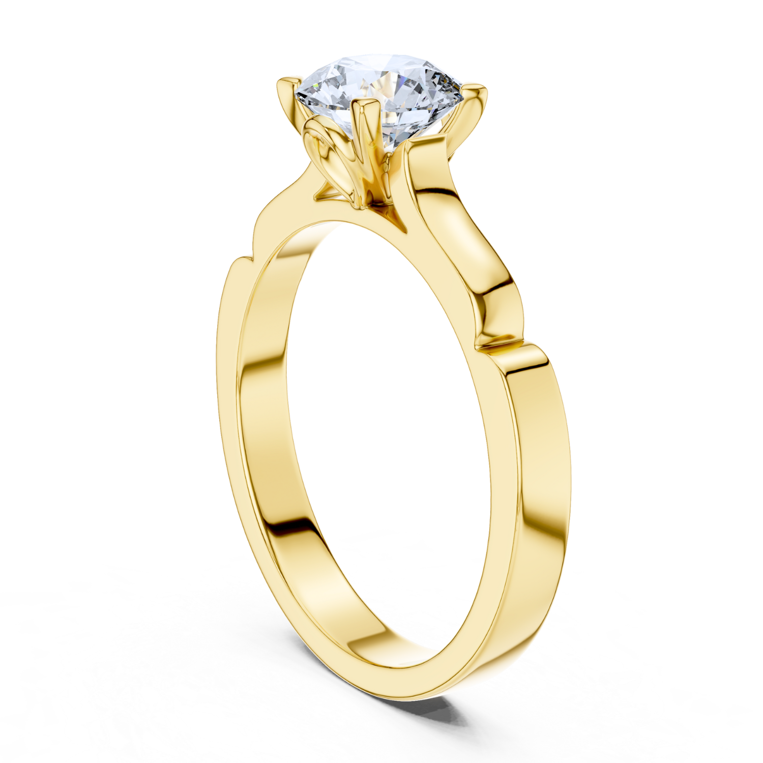 Radiant Diamond Solitaire Ring
