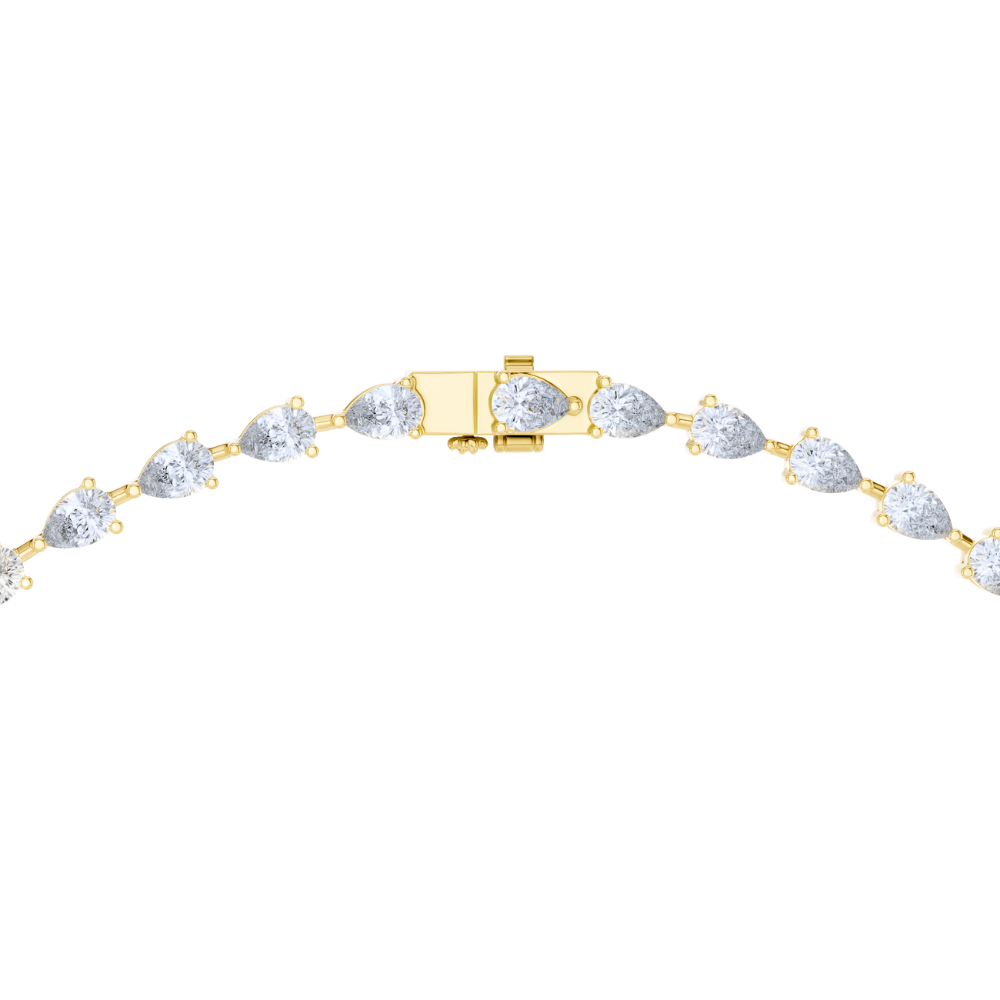 Elara Pear-Cut Drop Necklace