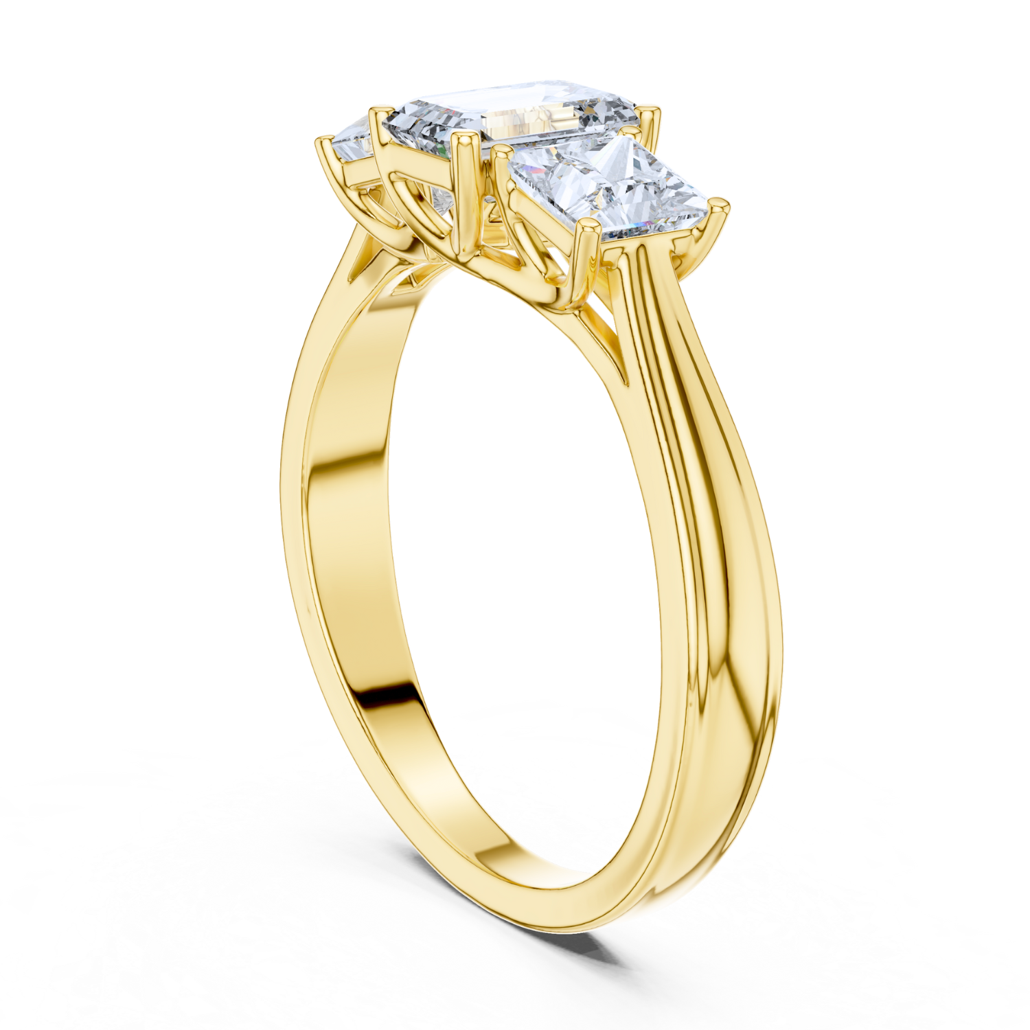 Trilogy Radiance Emerald-Cut Ring