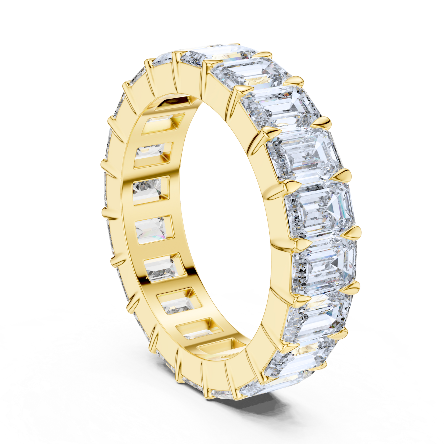 Emerald-Cut Diamond Eternity Band