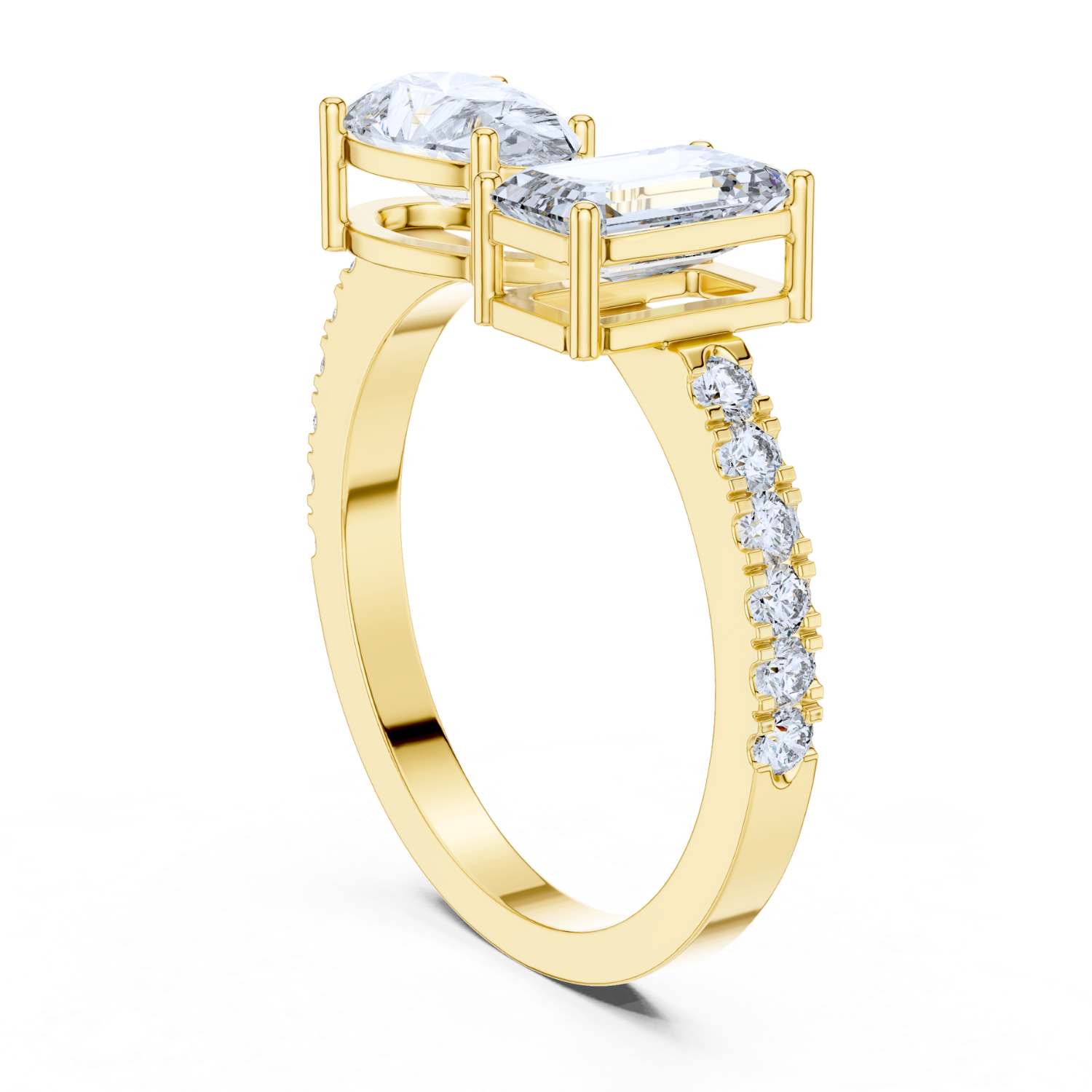 Dual-Cut Diamond Ring