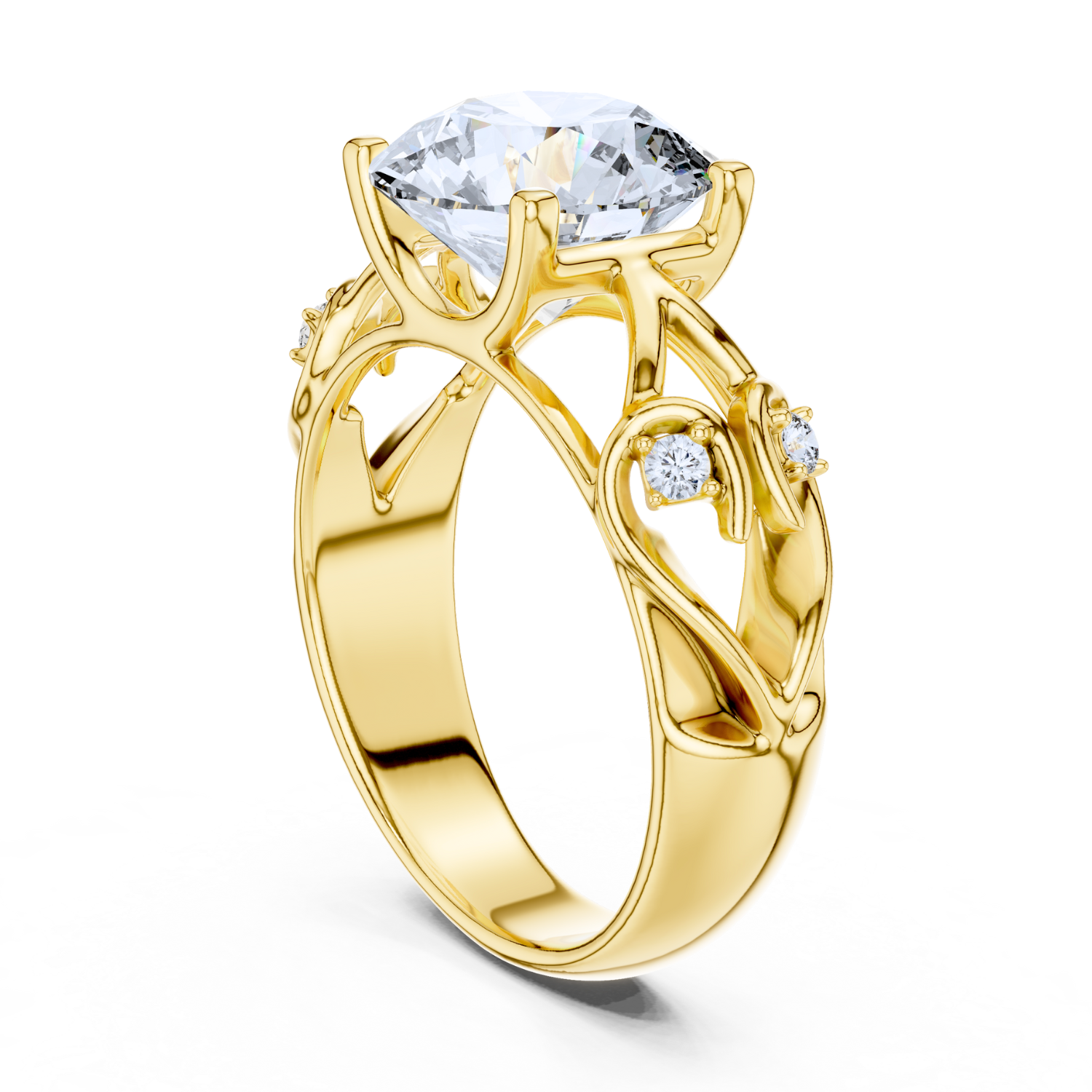 Nature-Inspired Diamond Ring