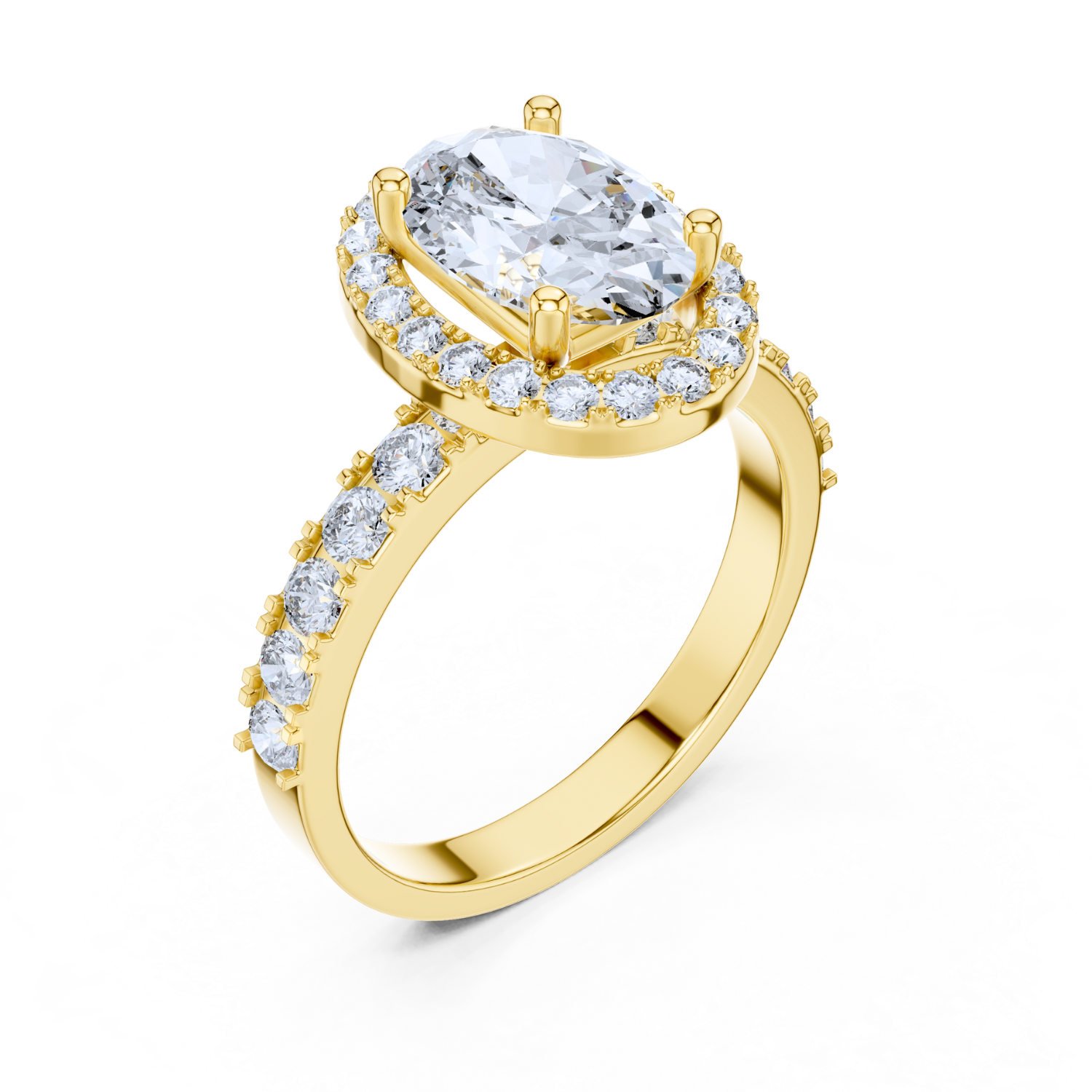 Gilded Grace Halo Ring