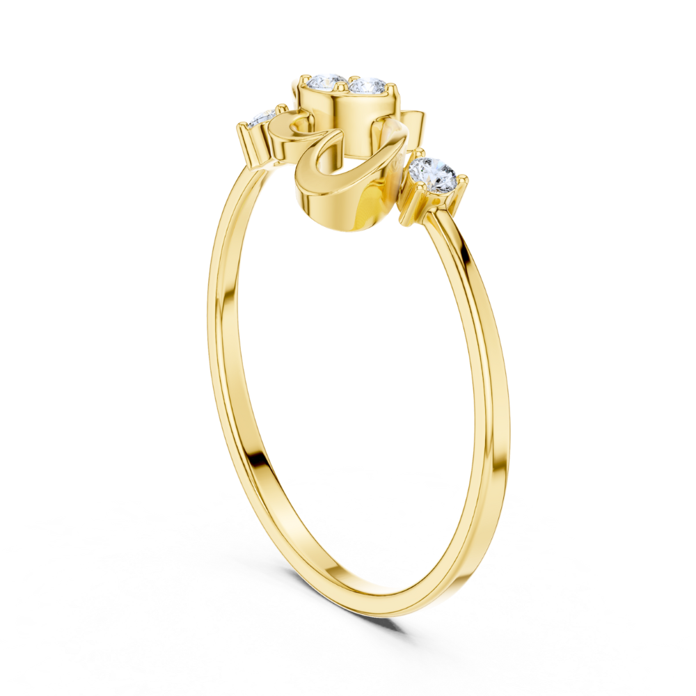 Double-Heart Infinity Style Ring