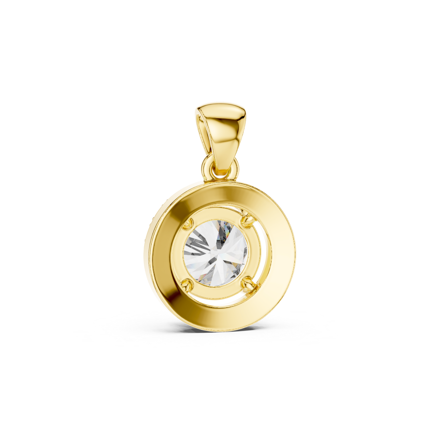 Celestial Halo Diamond Pendant