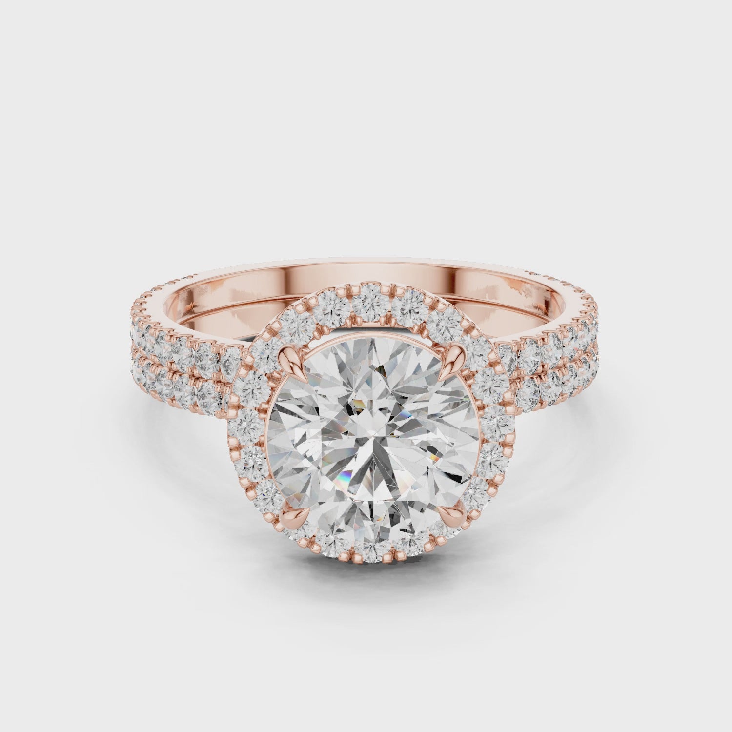 Regalia Halo Lab Diamond Ring